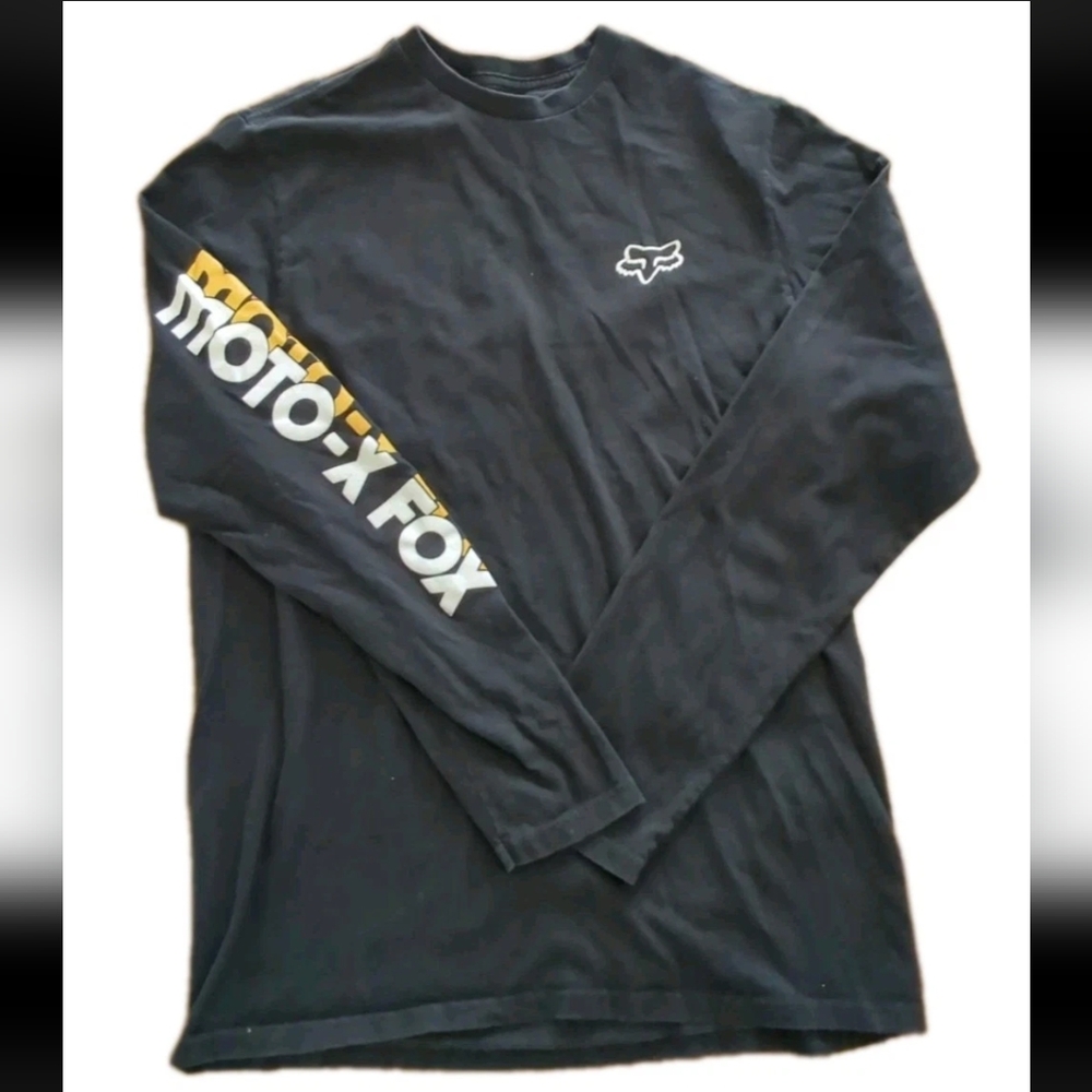 Fox Motorcross Racing Long Sleeve T-shirt MOTO-X FOX Logo Men's Medium
